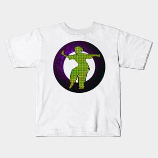 Tai Chi  Purple Emblem Kids T-Shirt